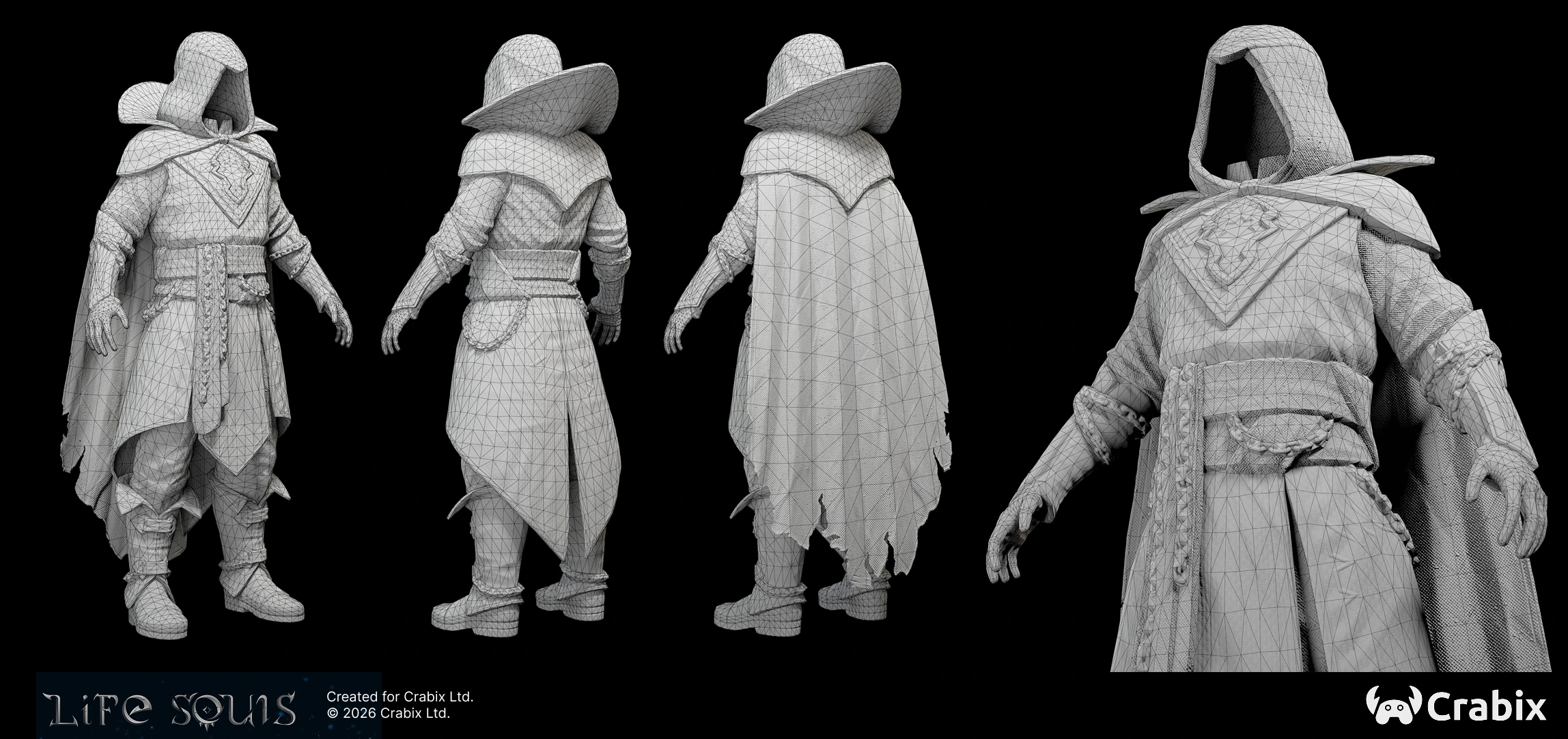 3D character art portfolio sample by Crabix Studio — 11