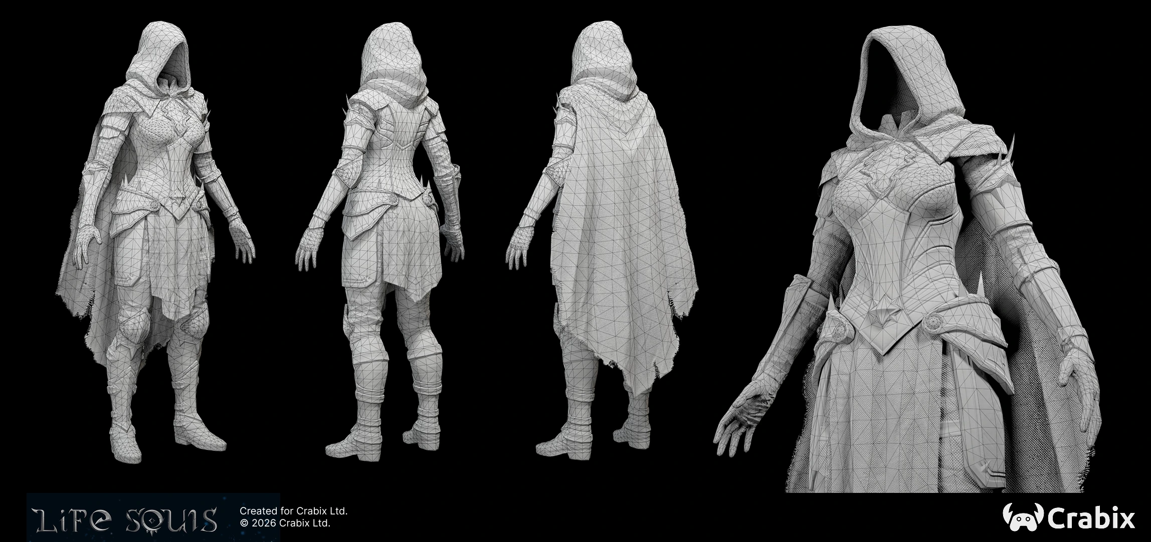 3D character art portfolio sample by Crabix Studio — 10