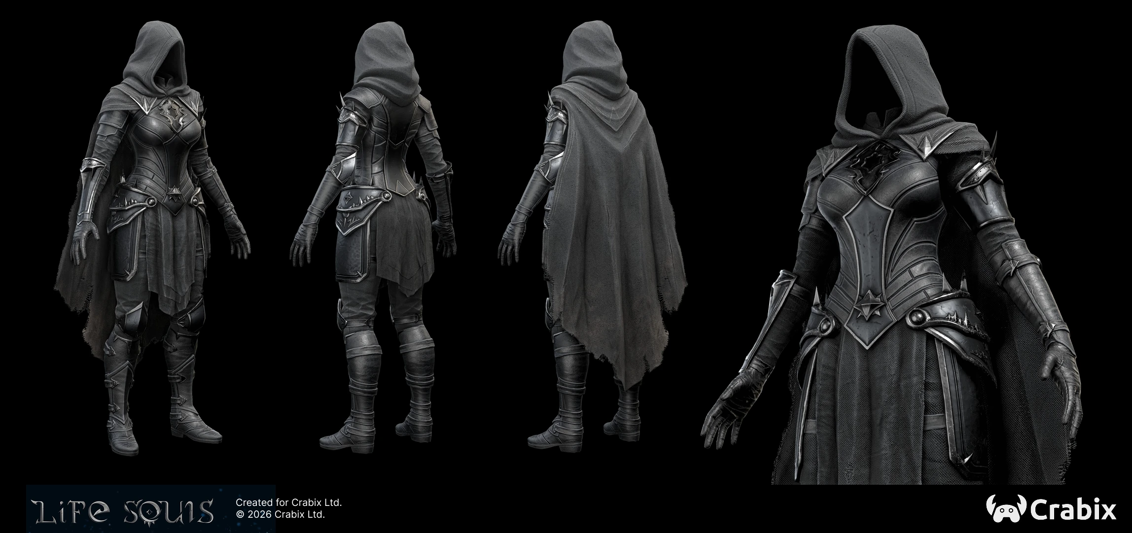 3D character art portfolio sample by Crabix Studio — 2