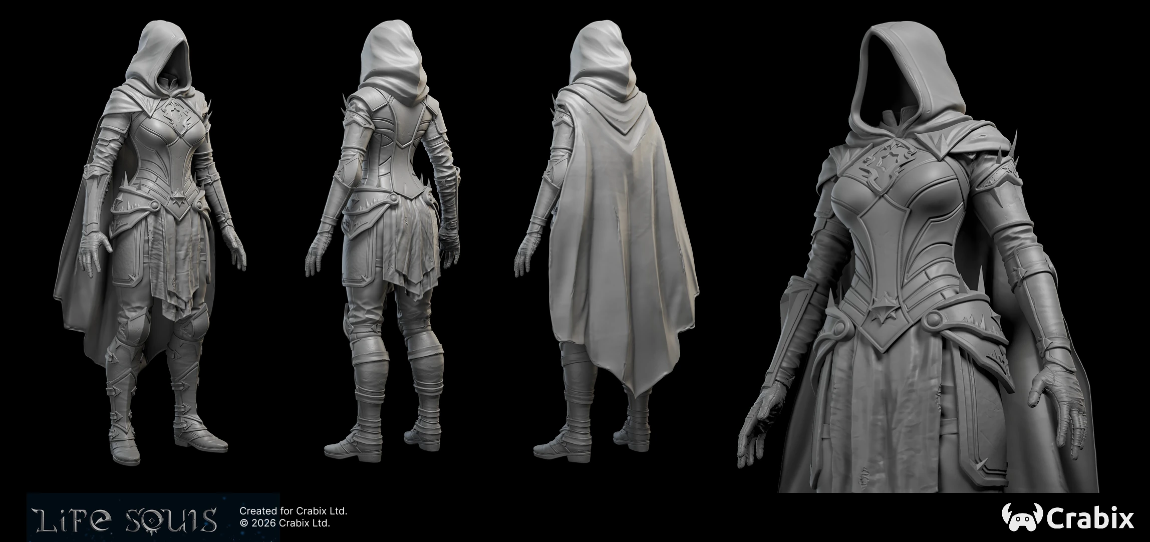 3D character art portfolio sample by Crabix Studio — 6