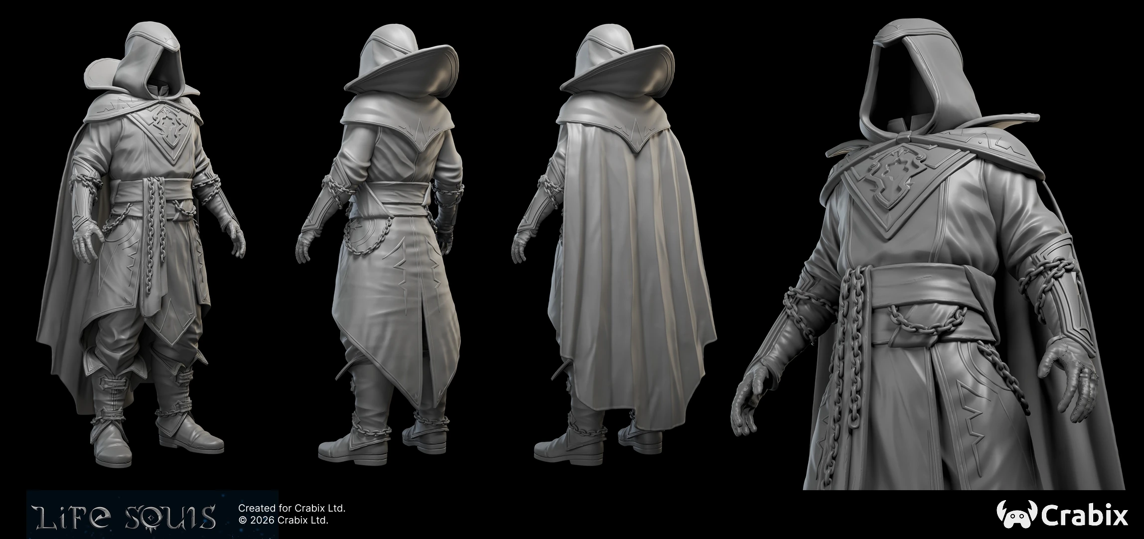 3D character art portfolio sample by Crabix Studio — 7