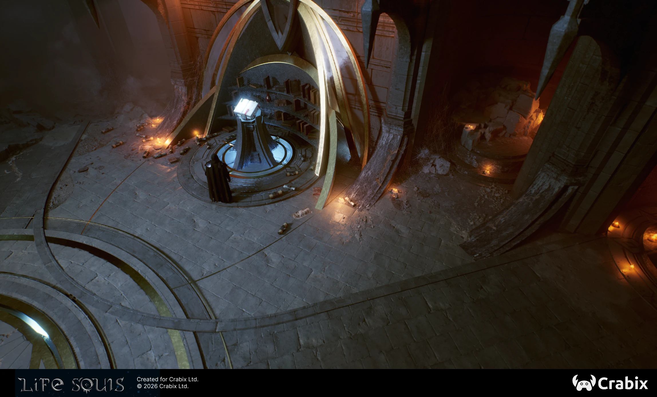 Dark fantasy environment art sample by Crabix Studio — 8
