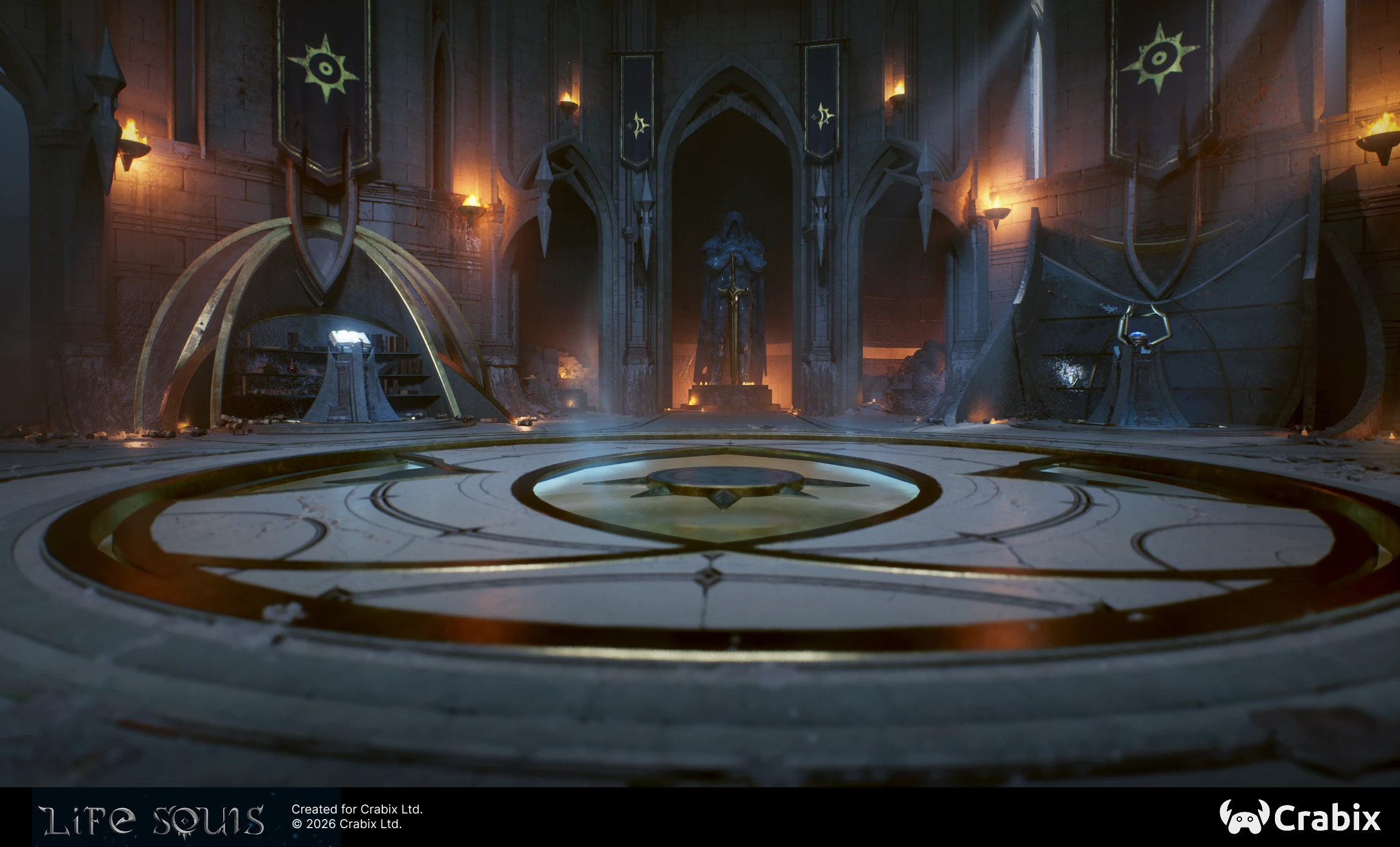 Dark fantasy environment art sample by Crabix Studio — 9