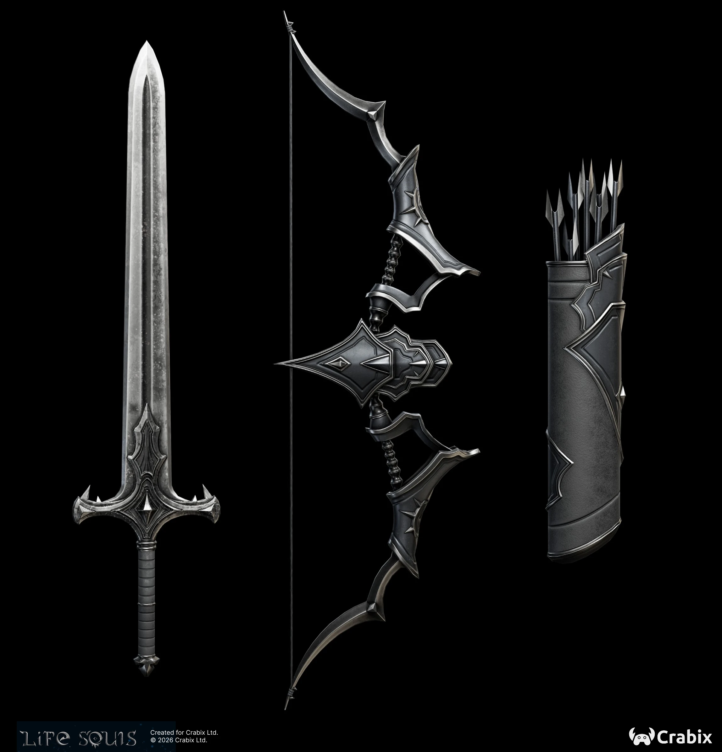 Hard surface 3D asset production sample by Crabix Studio — 2